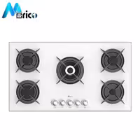 گاز رومیزی بیمکث کد 0058 پنج شعله شیشه سفید