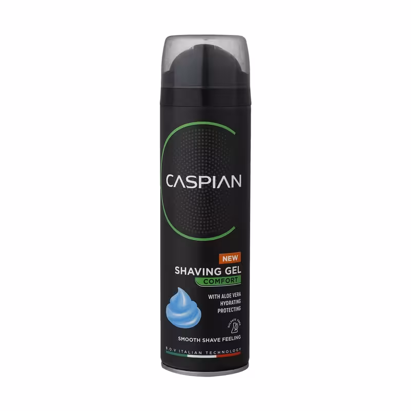 ژل اصلاح کاسپین مدل کامفورت 200 میلی لیتر Caspian Comfort Shaving Gel 200 ml