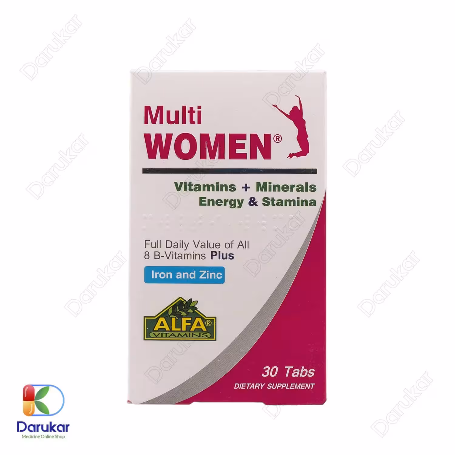 قرص مولتی وومن آلفا ویتامینز، مخصوص بانوان
