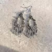 گوشواره‌ی خاک نقره ای هرمز