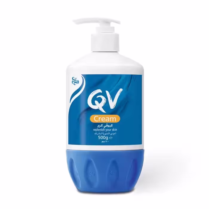 کرم کیو وی مدل Replenishes Dry Skin حجم 500 میلی لیتر