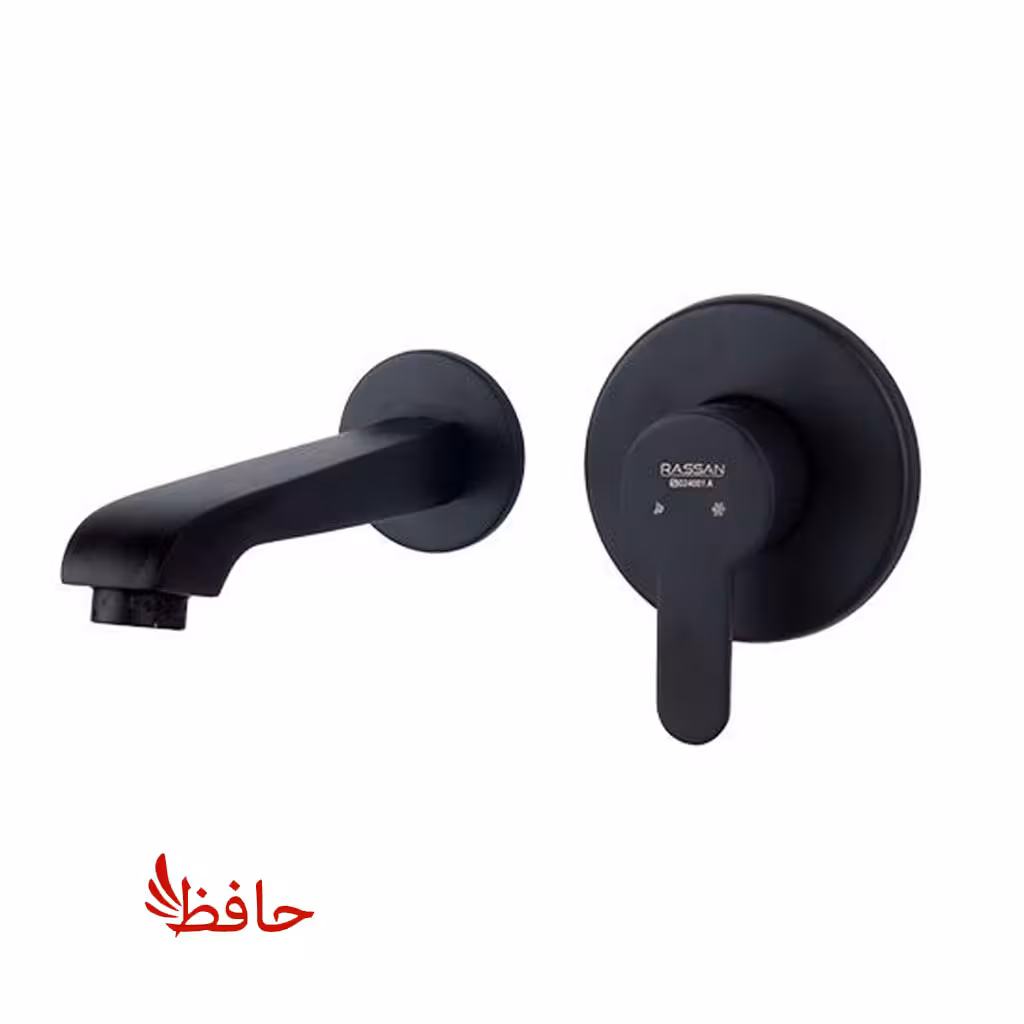 شیر روشویی توکار راسان مدل ویوات تنسو مشکی