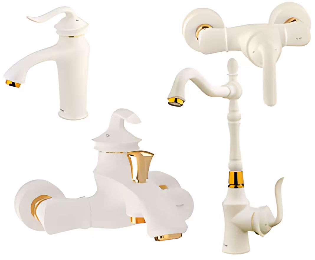 ست شیرالات شودر مدل لوکا شیری – طلایی