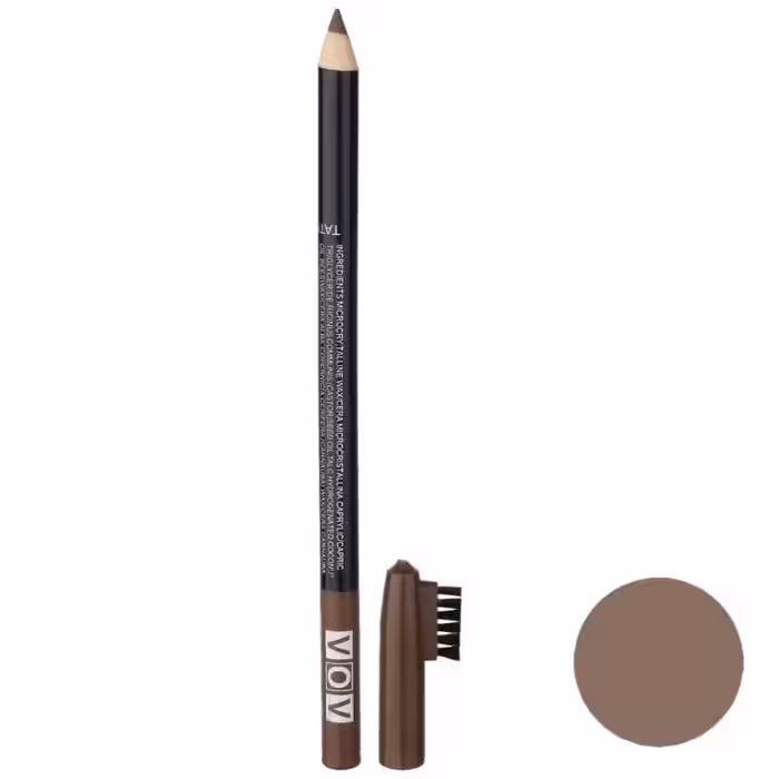 مداد ابرو تتو TATO وو VOV رنگ قهوه ای تیره
