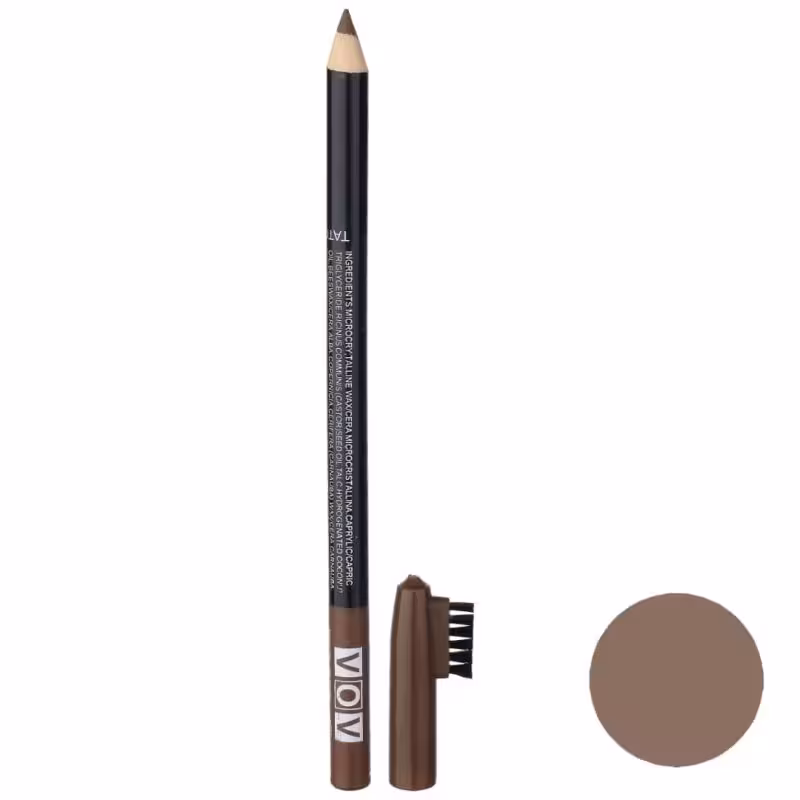 مداد ابرو تتو TATO وو VOV رنگ قهوه ای تیره