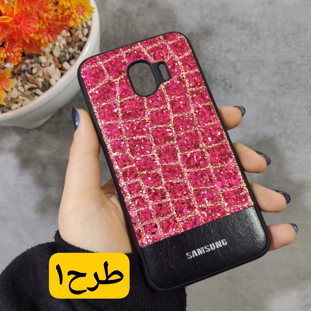 قاب گوشی Samsung Galaxy J2 pro 2018 اکلیلی چرمی