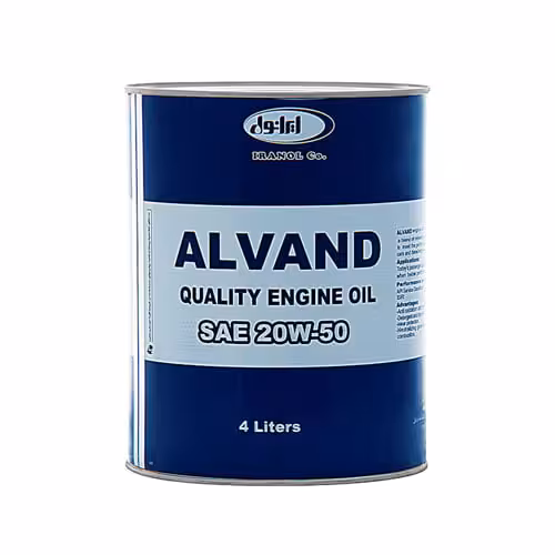 روغن موتور 20W-50 ایرانول مدل الوند SC حجم 4 لیتر