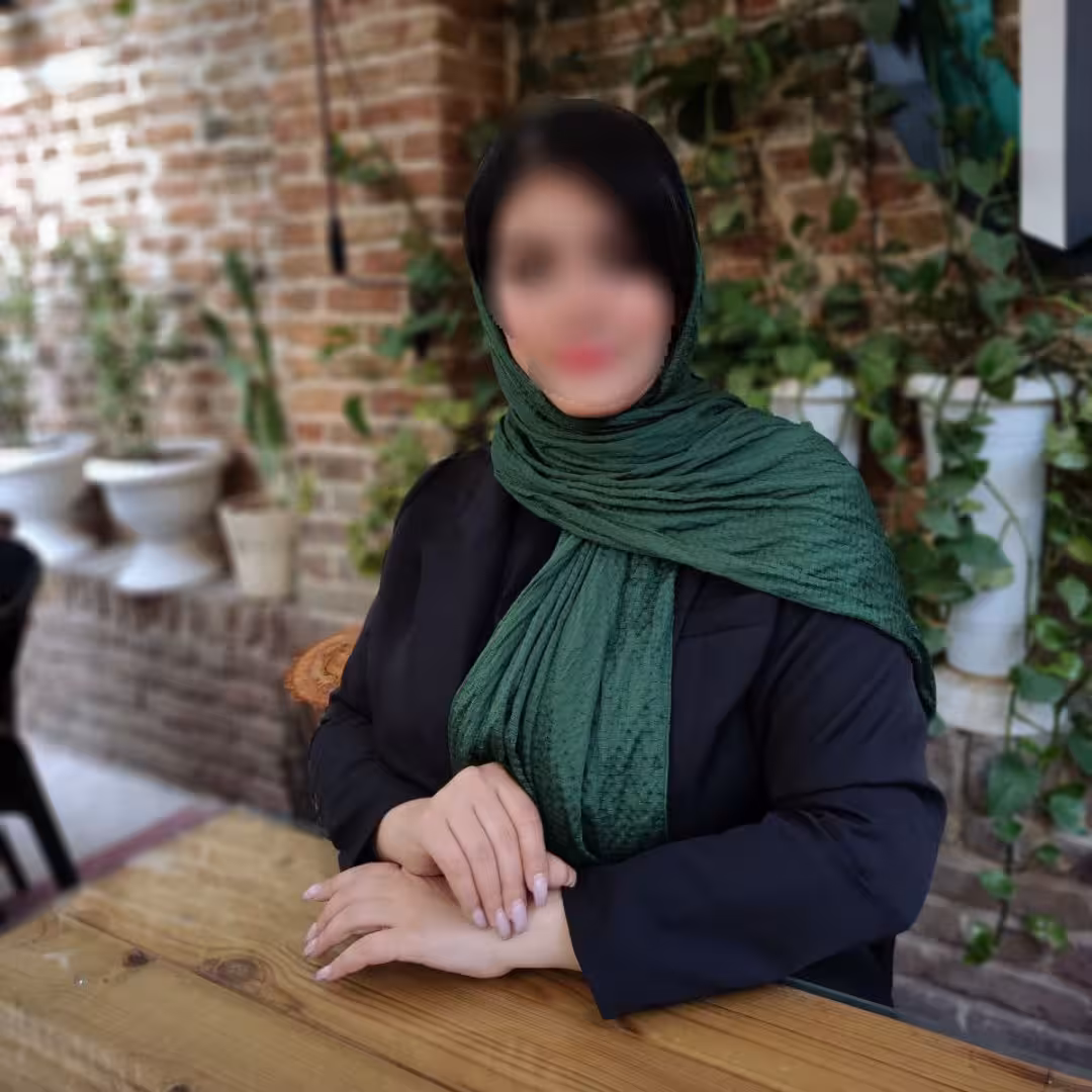 شال نخی پفکی رنگ سبز تیره ارسال رایگان