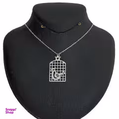 گردنبند نقره طرح مرغ آمین