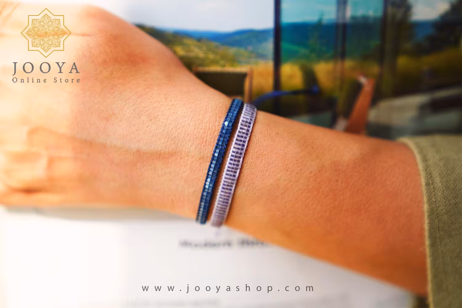 دستبند مینیمال رنگی چند رج
