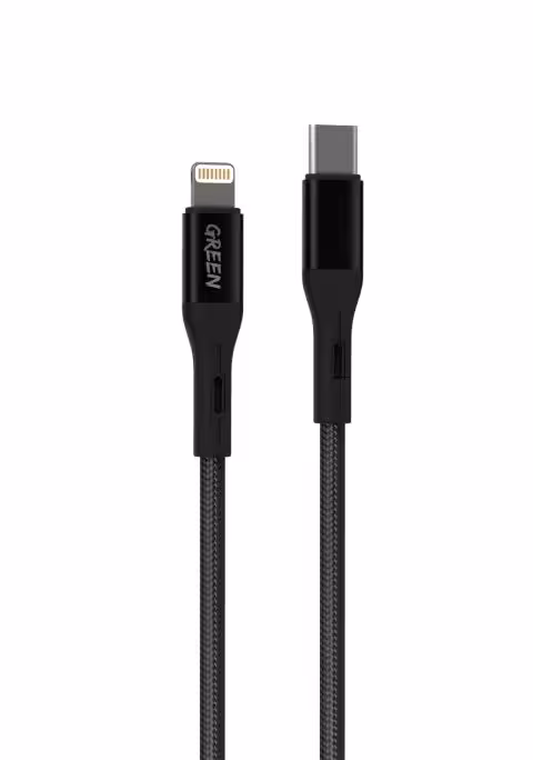 کابل PVC USB-C به Lightning گرین (1 متر)