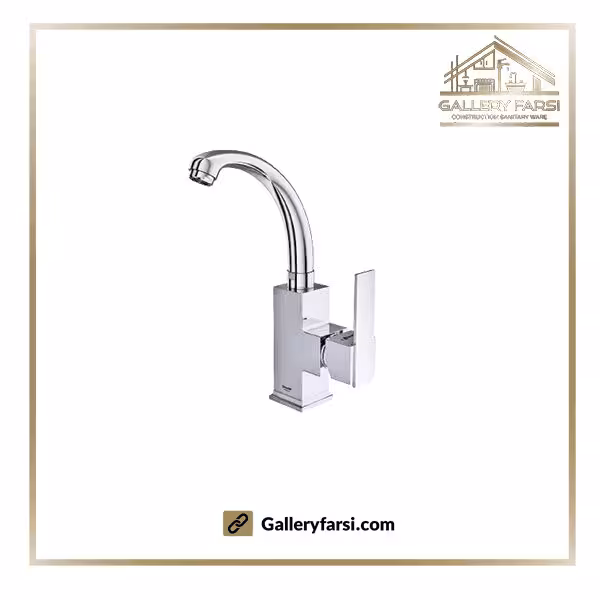 شیر روشویی شودر زدرا مدل شارپ کروم