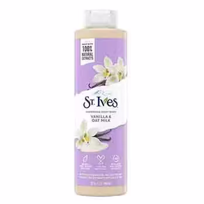 شامپو بدن کانادایی سنت ایوز ST.Ives Vanilla Oat Milk حاوی وانیل و شیر جو دوسر 650 میل