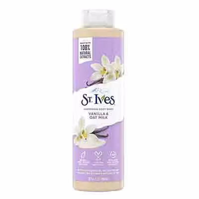 شامپو بدن کانادایی سنت ایوز ST.Ives Vanilla Oat Milk حاوی وانیل و شیر جو دوسر 650 میل