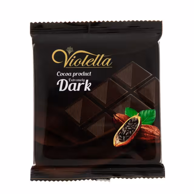 شکلات تخته ای تلخ ویولتا فرمند 55 گرمی