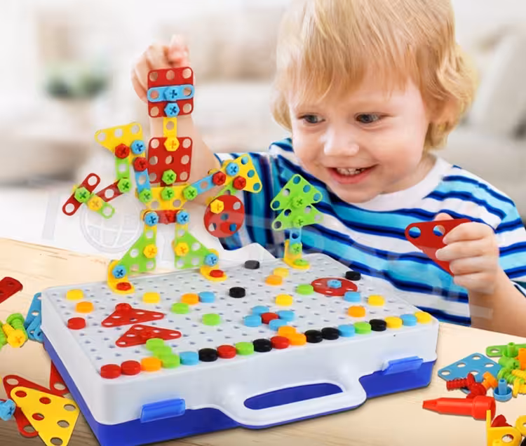 اسباب‌ بازی ساخت و ساز 151 قطعه با دریل برقی مدل STEM