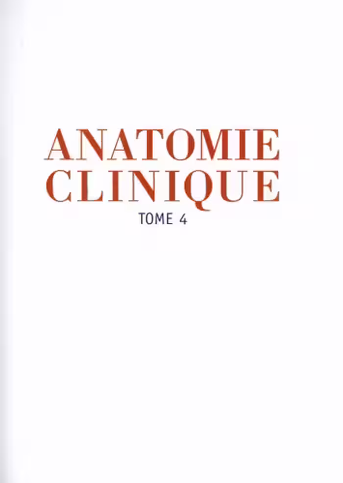 خرید و دانلود نسخه کامل کتاب ANATOMIE CLINIQUE