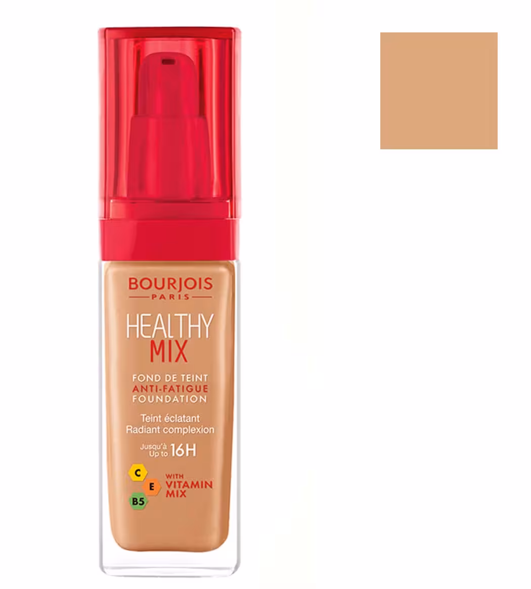 کرم پودر هلثی میکس بورژوا مناسب انواع پوست به ویژه خشک و حساس شماره BOURJOIS HEALTHY MIX FOUNDATION 56