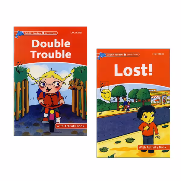کتاب Dolphin Readers Level 2 Double Trouble_Lost اثر جمعی از نویسندگان انتشارات ابداع 2 جلدی