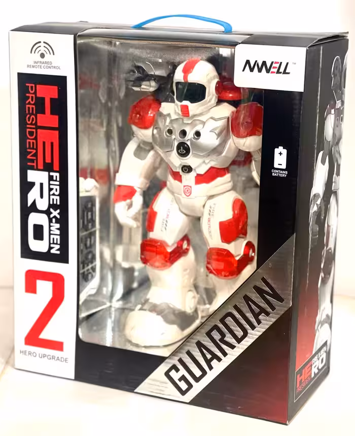 ربات آتش نشان كنترلي شارژي اسپري اب سنسور با حركت دست