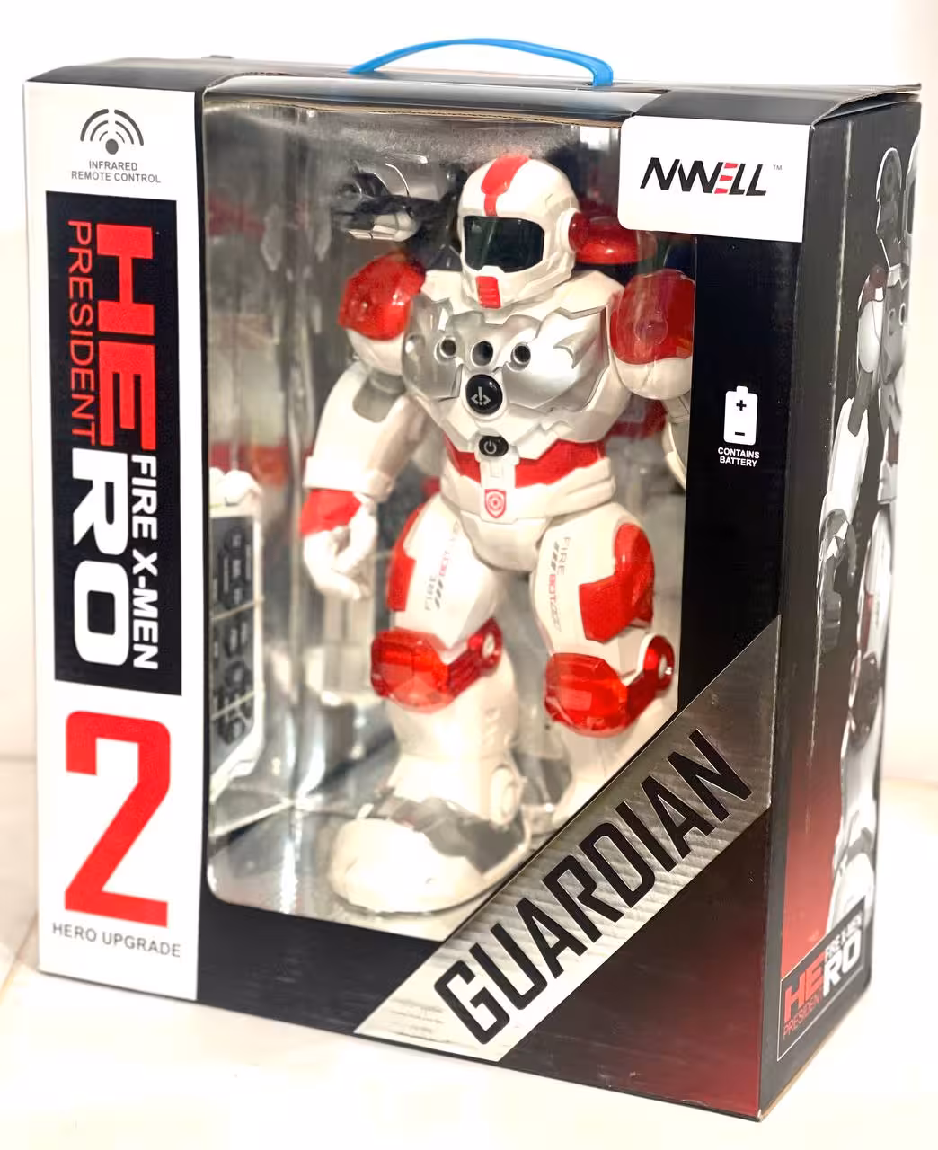 ربات آتش نشان كنترلي شارژي اسپري اب سنسور با حركت دست