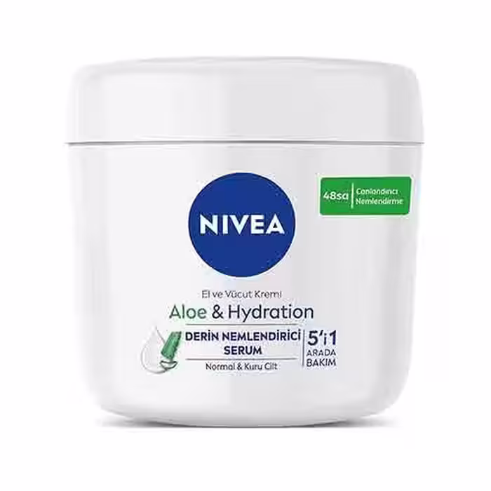 کرم مرطوب کننده دست و بدن aloe and hydratiin نیوآ - Nivea میل 400