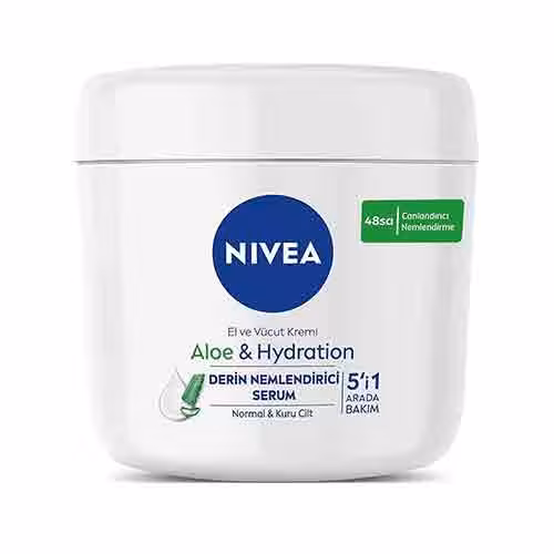 کرم مرطوب کننده دست و بدن aloe and hydratiin نیوآ - Nivea میل 400