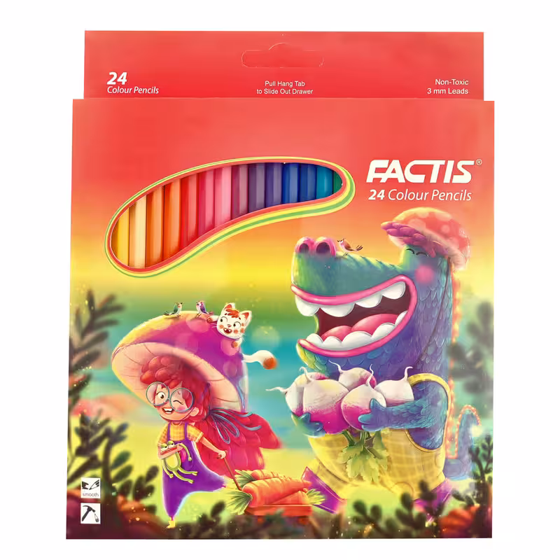 مداد رنگی 24 رنگ فکتیس مدل پسر قارچی | چاوه