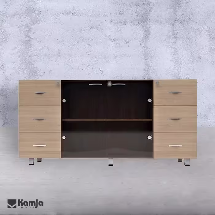 کمد لباس دو درب مدل کردانزای، جنس MDF، برند برالکو