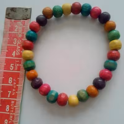 دستبند طرح چوب رنگی کشی