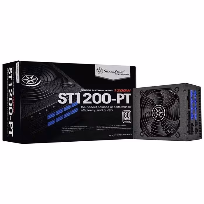 منبع تغذیه سیلوراستون مدل Strider Platinum SST-ST1200-PT