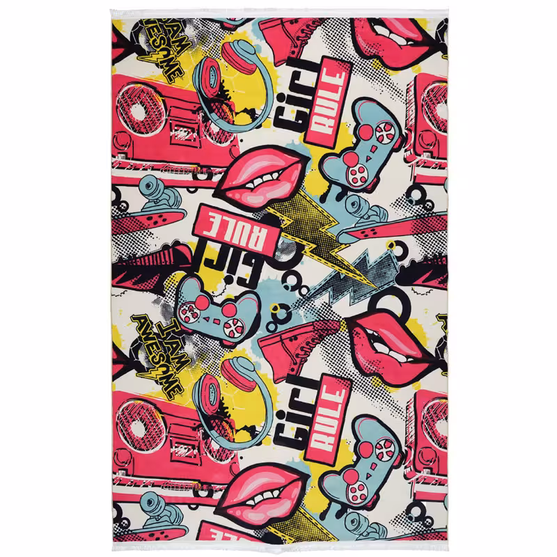 فرش ماشینی فانتزی طرح 101438