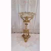 میوه خوری کنارسالنی مدل سه بانو از جنس آلیاژ آلومینیوم با آبکاری برنز