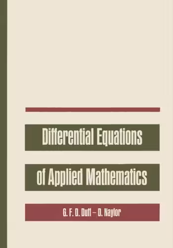 خرید و دانلود نسخه کامل کتاب Differential Equations of Applied Mathematics