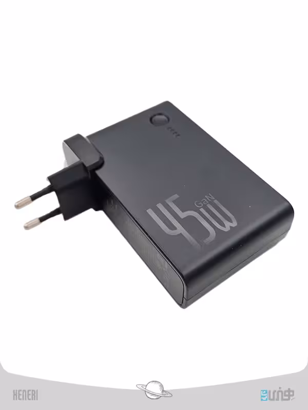 پاوربانک و شارژر دیواری 2in 1 quick charger &amp; power bank Baseus