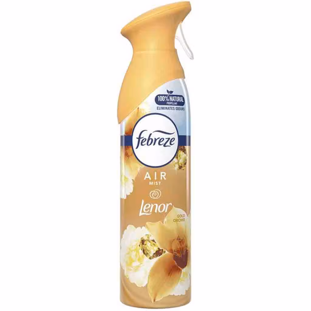 اسپری ایتالیایی خوشبو کننده هوا فبرز Febreze Gold Orchid با رایحه گل ارکیده طلایی 300 میل
