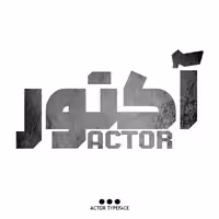 دانلود فونت فارسی آکتور Actor Font