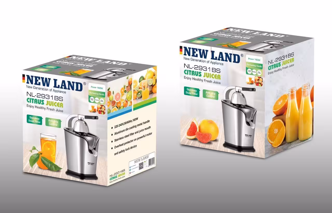 آب پرتقال گیر استیل نیولند مدل Orange juice NEWLAND NL-2931BS