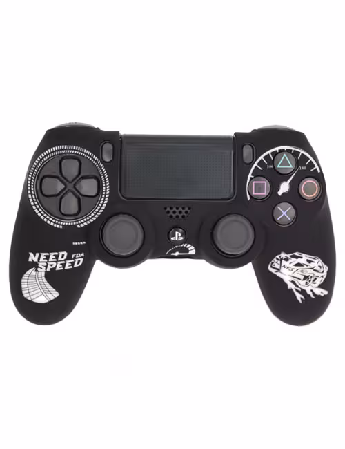 روکش محافظ دسته PS4 لیزری مشکی سفید طرح نید فور اسپید