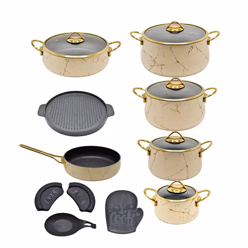 سرویس پخت و پز 16 پارچه بی.وی.کی مدل ماربل کد 2-715516