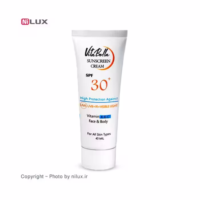 کرم ضد آفتاب spf30 بی رنگ ویتابلا حجم 40 میلی لیتر