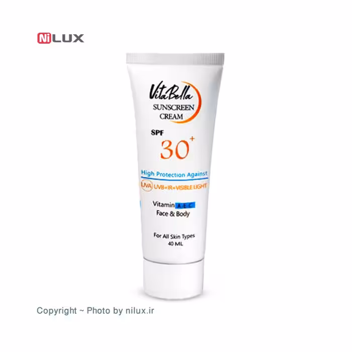 کرم ضد آفتاب spf30 بی رنگ ویتابلا حجم 40 میلی لیتر