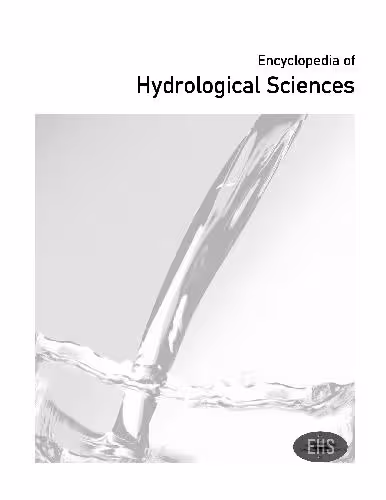 خرید و دانلود نسخه کامل کتاب Encyclopedia of hydrological sciences