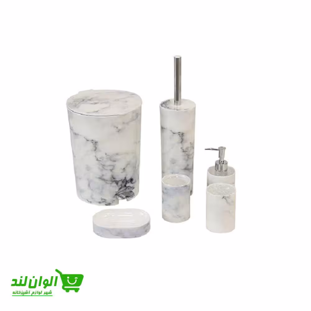 ست سرویس بهداشتی دوجداره لیمون مدل ماربل کد 27204