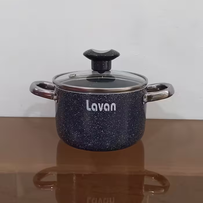 قابلمه گرانیتی لاوان مدل تیتان طوسی سایز 14