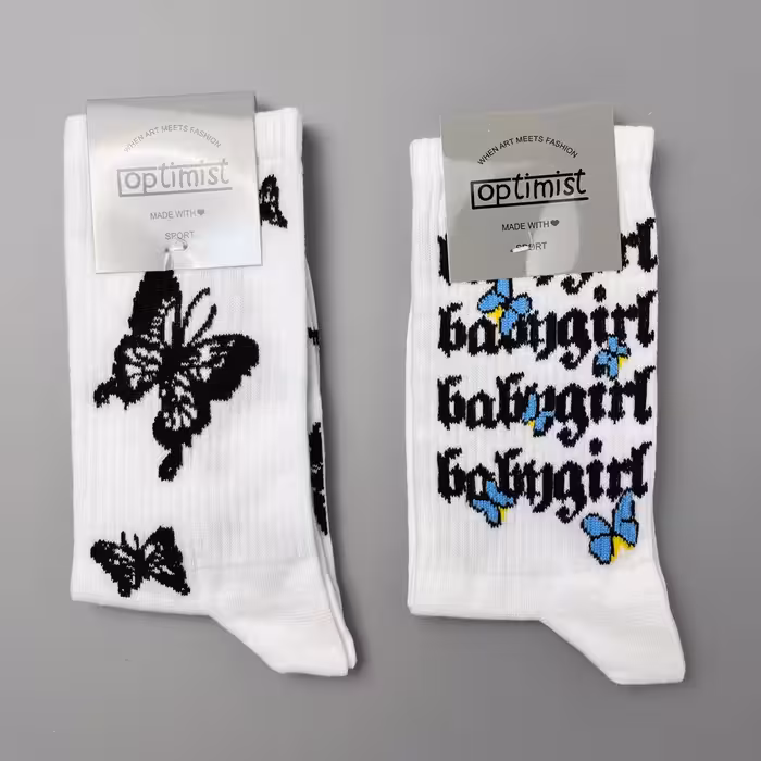 جوراب ساقدار آپتیمیست طرح ‌‌پروانه