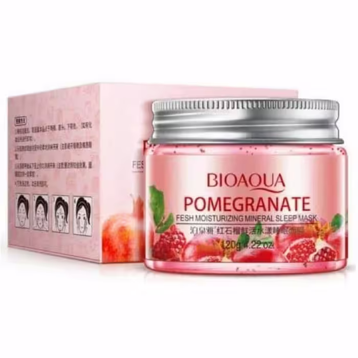 ماسک صورت شب بیواکوا عصاره انار Bioaqua Sleeping Mask