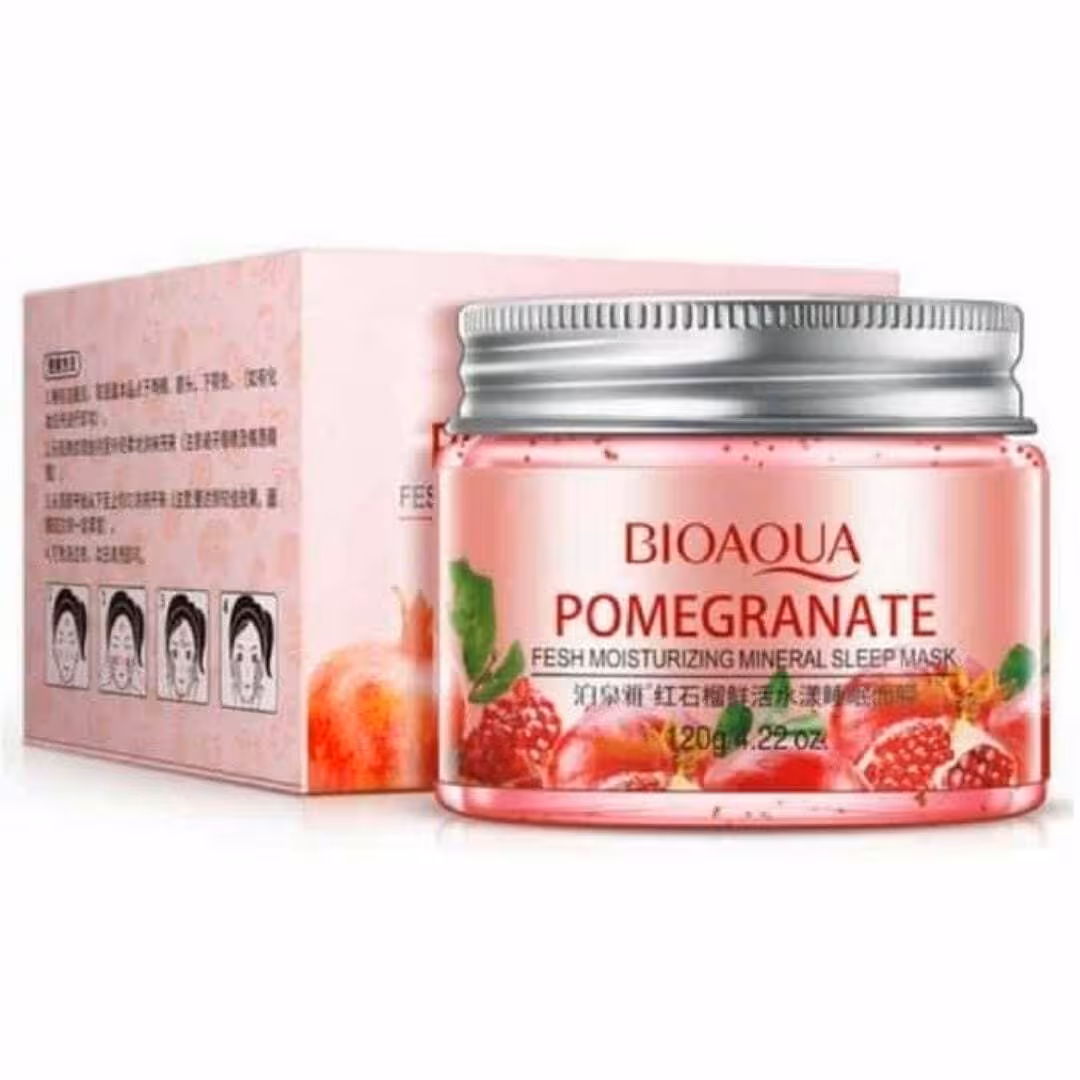 ماسک صورت شب بیواکوا عصاره انار Bioaqua Sleeping Mask