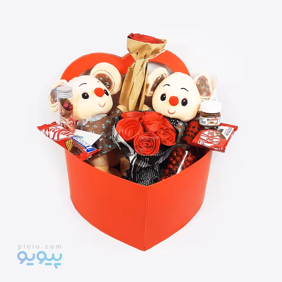 باکس ولنتاین با عروسک موش