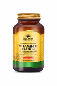 سافت ژل ویتامین D مقدار 10000IU برند Sunshine - بسته 100 عددی